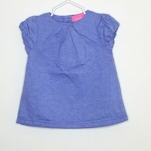 Isaac Mizrahi Chambray Shirt Blouse 6m